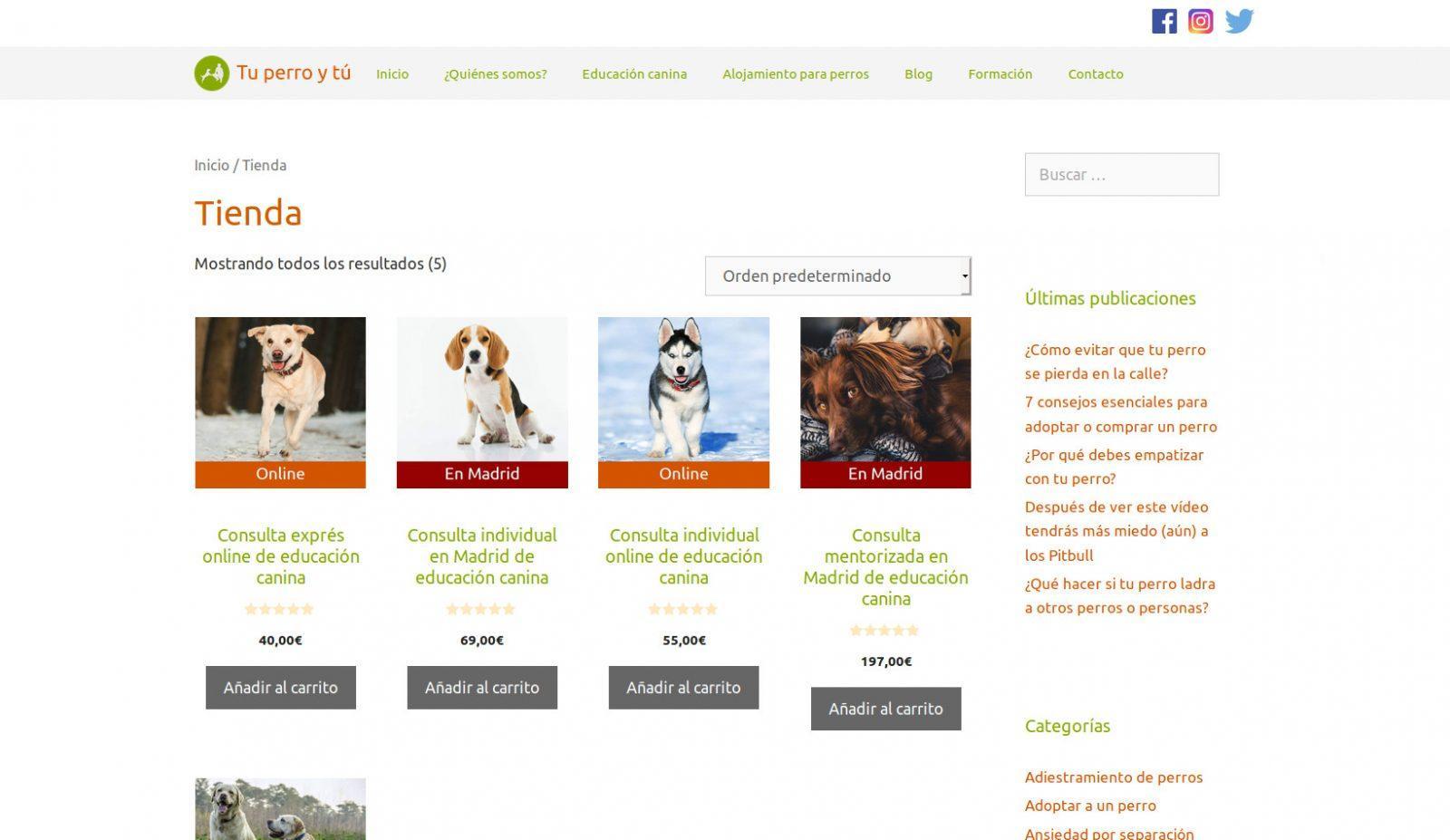Caso de éxito tienda online Tu perro y tú