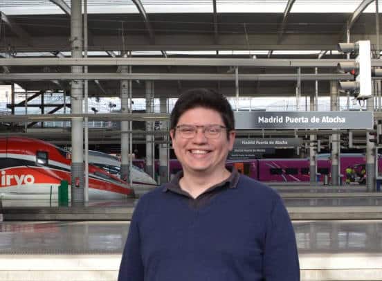 Miguel Bustos en Madrid Puerta de Atocha.